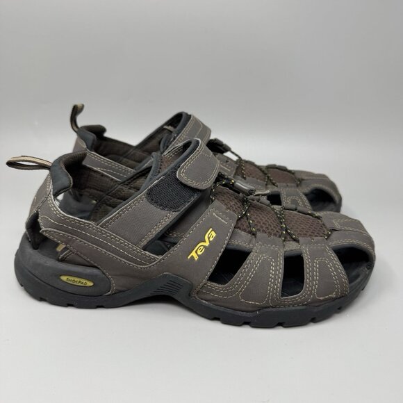 Teva Forebay Sandal Mens Sz 10 Shocpad Comfort Water Hiking 1001116 Brown - Picture 1 of 9
